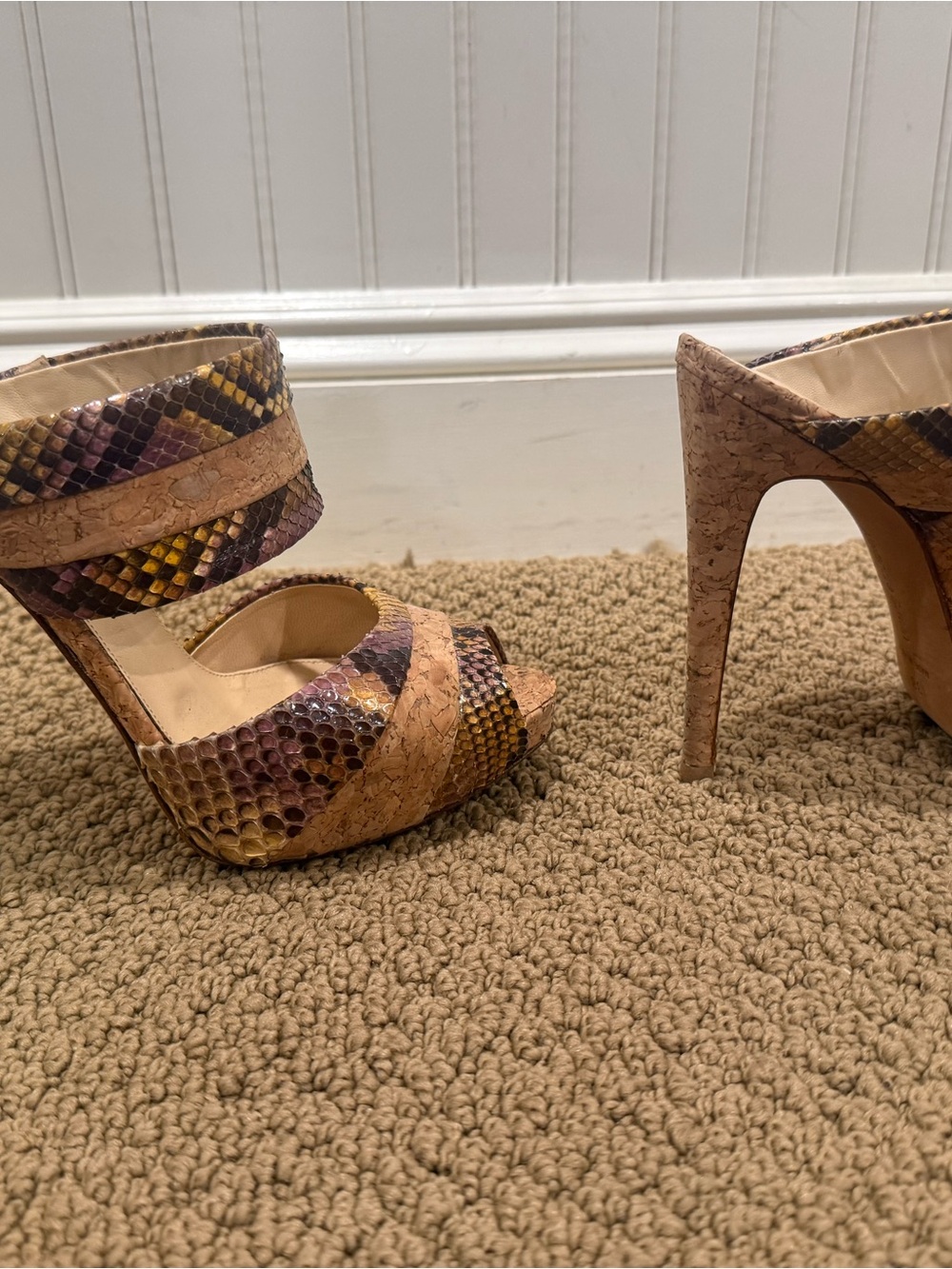 Alexandre Birman python and cork mule - Picture 3 of 7